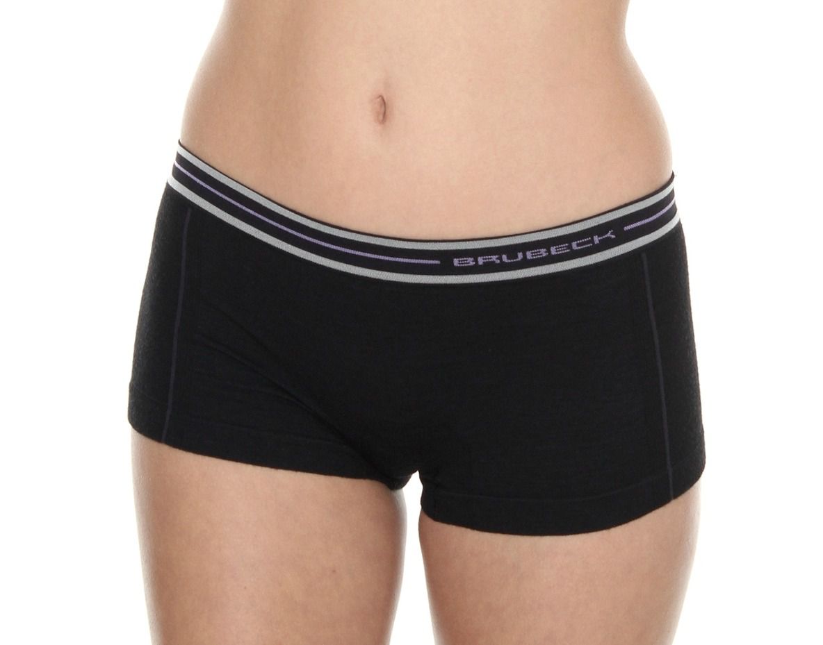 Brubeck Bokserki damskie Merino Active Wool czarny r. S (BX10860)