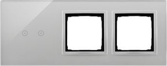 Kontakt-Simon Panel dotykowy 54 Touch DSTR3200/71 trzy moduły dwa pola dotykowe poziome otwór na osp...