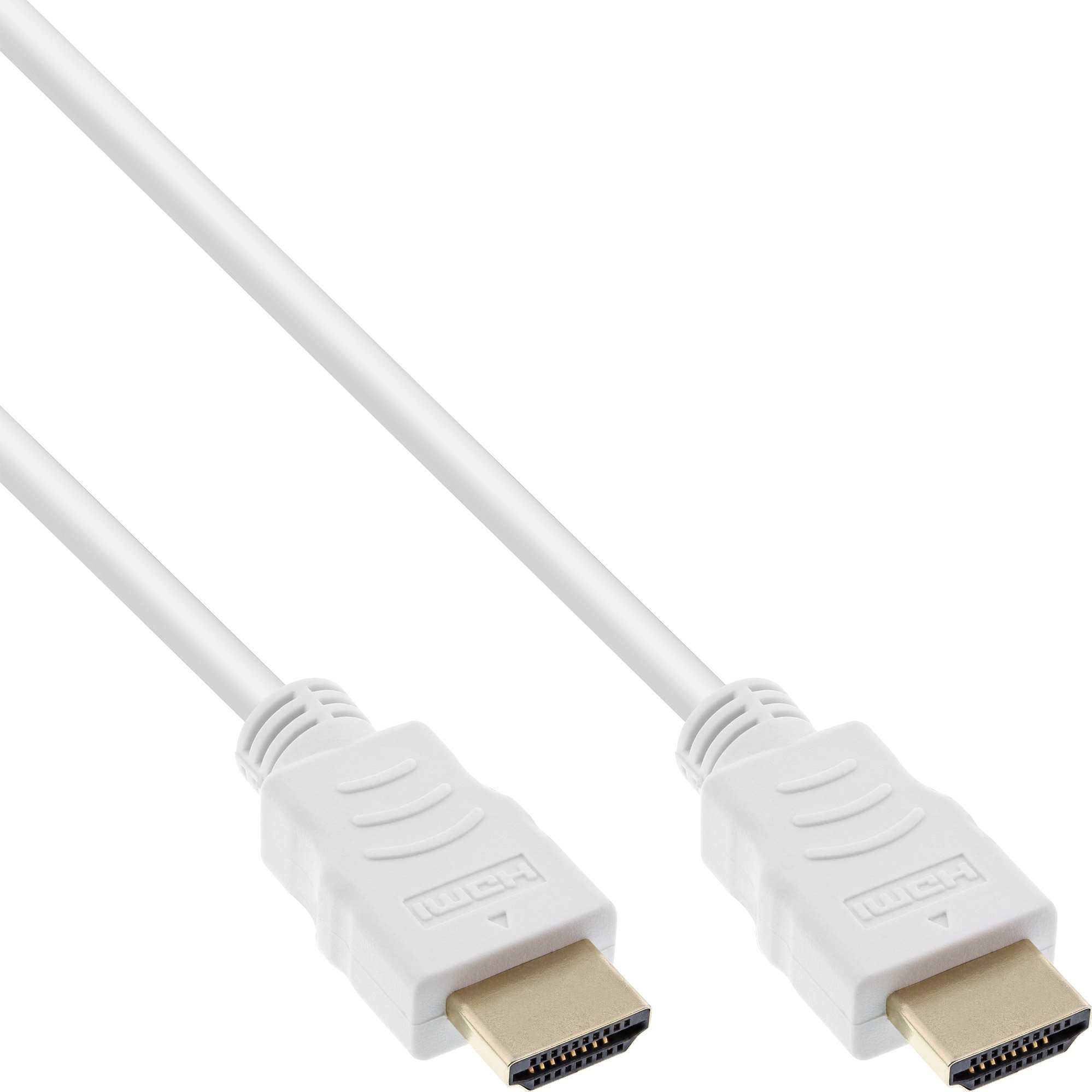 Zdjęcia - Kabel InLine   HDMI - HDMI 0.5m biały  (17555W)