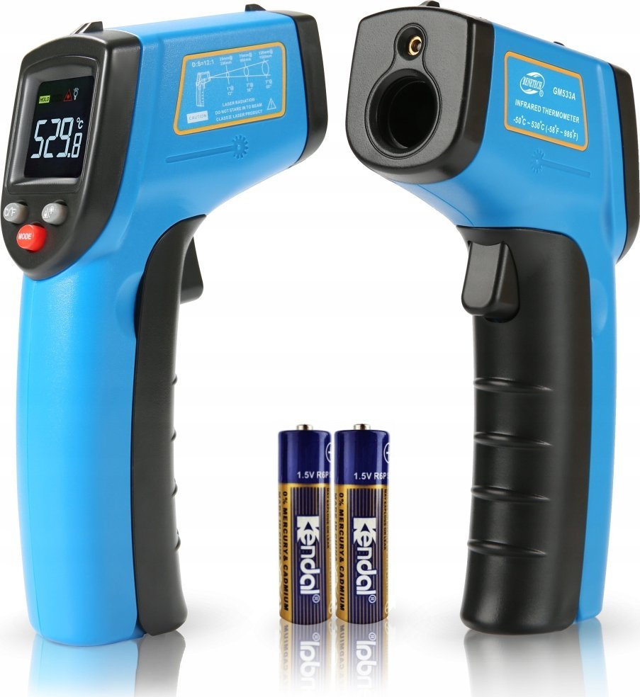 PIROMETR TERMOMETR LASEROWY BEZDOTYKOWY -50 +530C