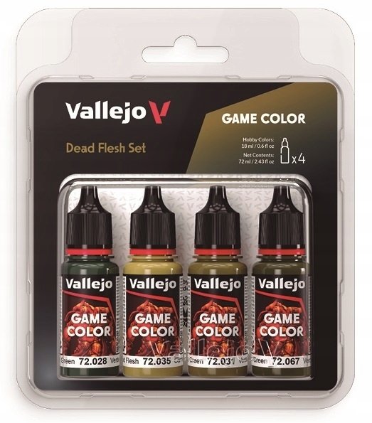 Vallejo Vallejo: 72.392 - Game Color - Dead Flesh Set (4x18 ml)