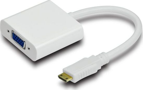 Zdjęcia - Kabel Microconnect Adapter AV  HDMI Mini - D-Sub (VGA) biały  (HDMIVGA)