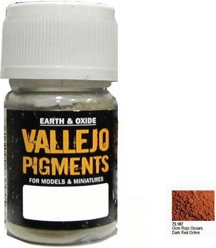 Vallejo Pigment Dark Red Ocre 73107