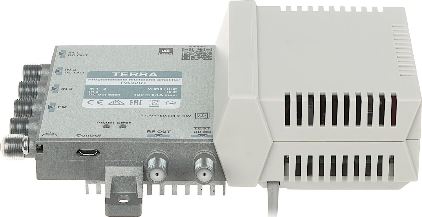 Terra PROGRAMOWALNY WZMACNIACZ WIELOZAKRESOWY PA-420T TERRA