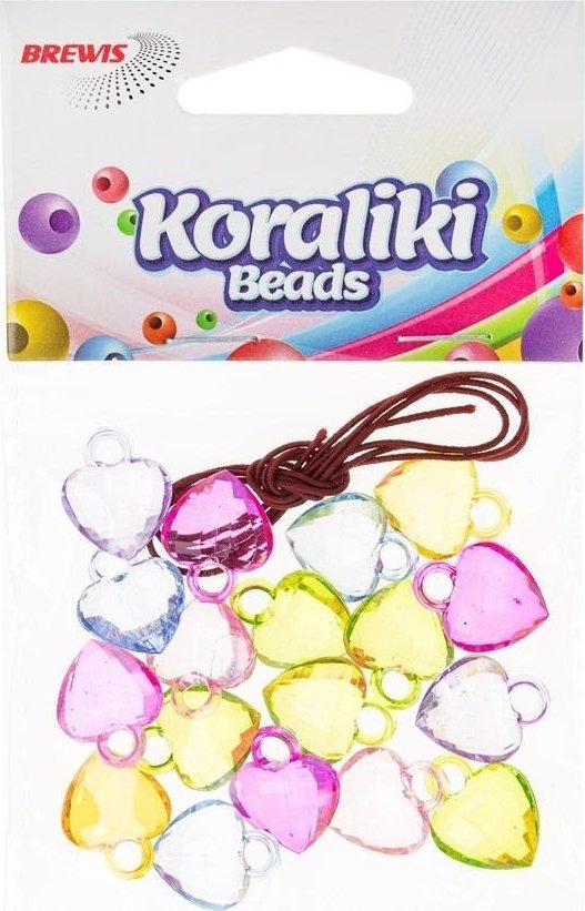 BREWIS Koraliki do nawlekania serca