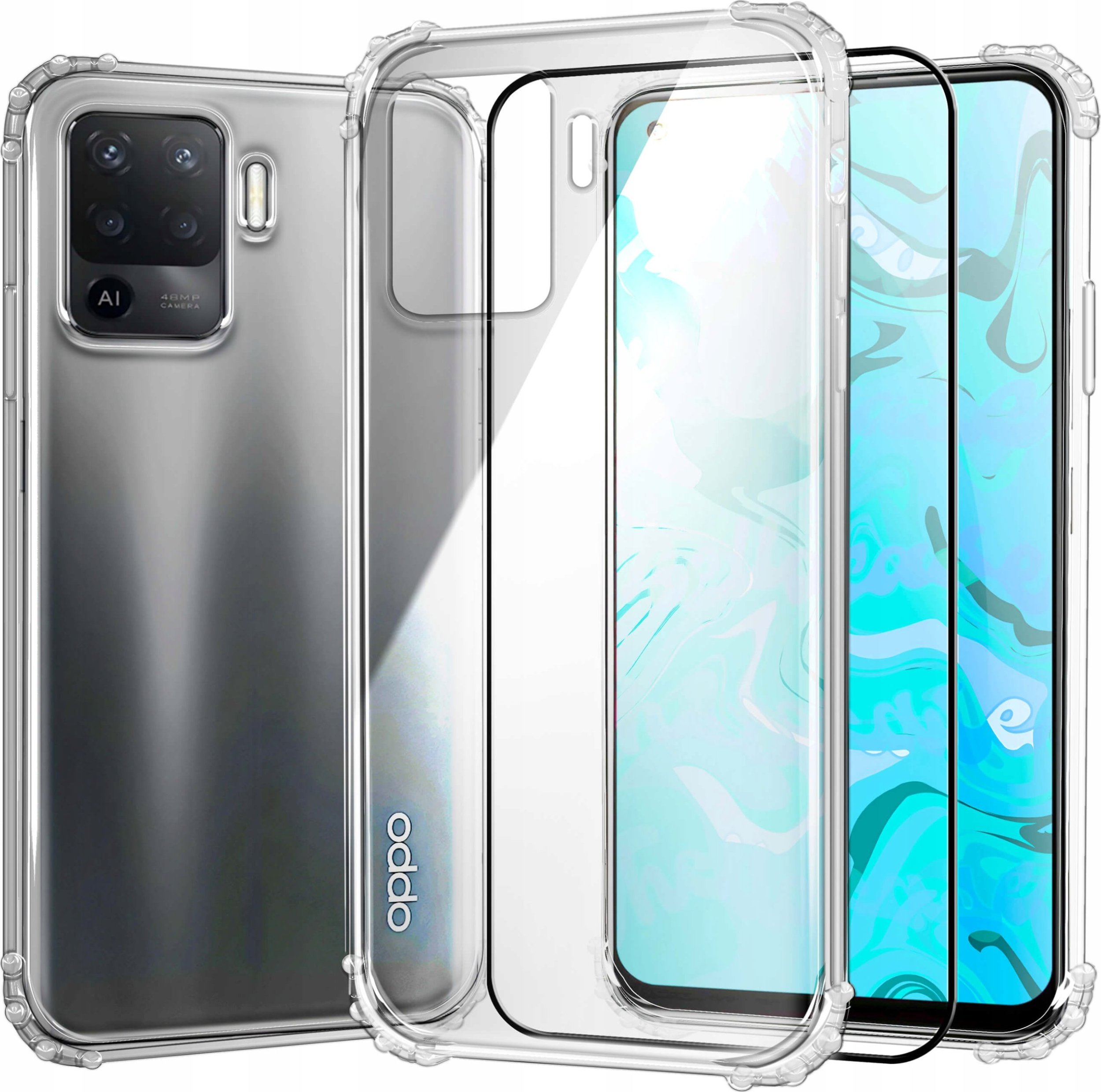 Hello Case ETUI PANCERNE DO OPPO RENO 5 LITE | CASE SILIKON GUMOWE SLIM SHOCK SZKŁO