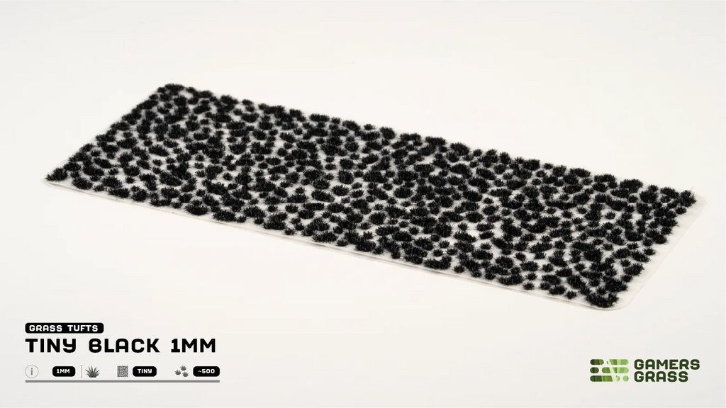 Gamers Grass Gamers Grass: Tiny Tufts - Tiny Black 1mm