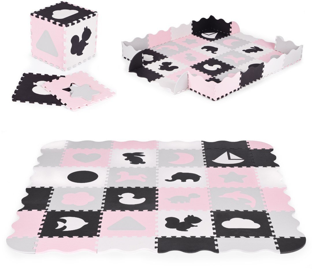 Ecotoys Mata piankowa z płotkiem puzzle suchy basen 36 elementów EDUKAMP (3121)