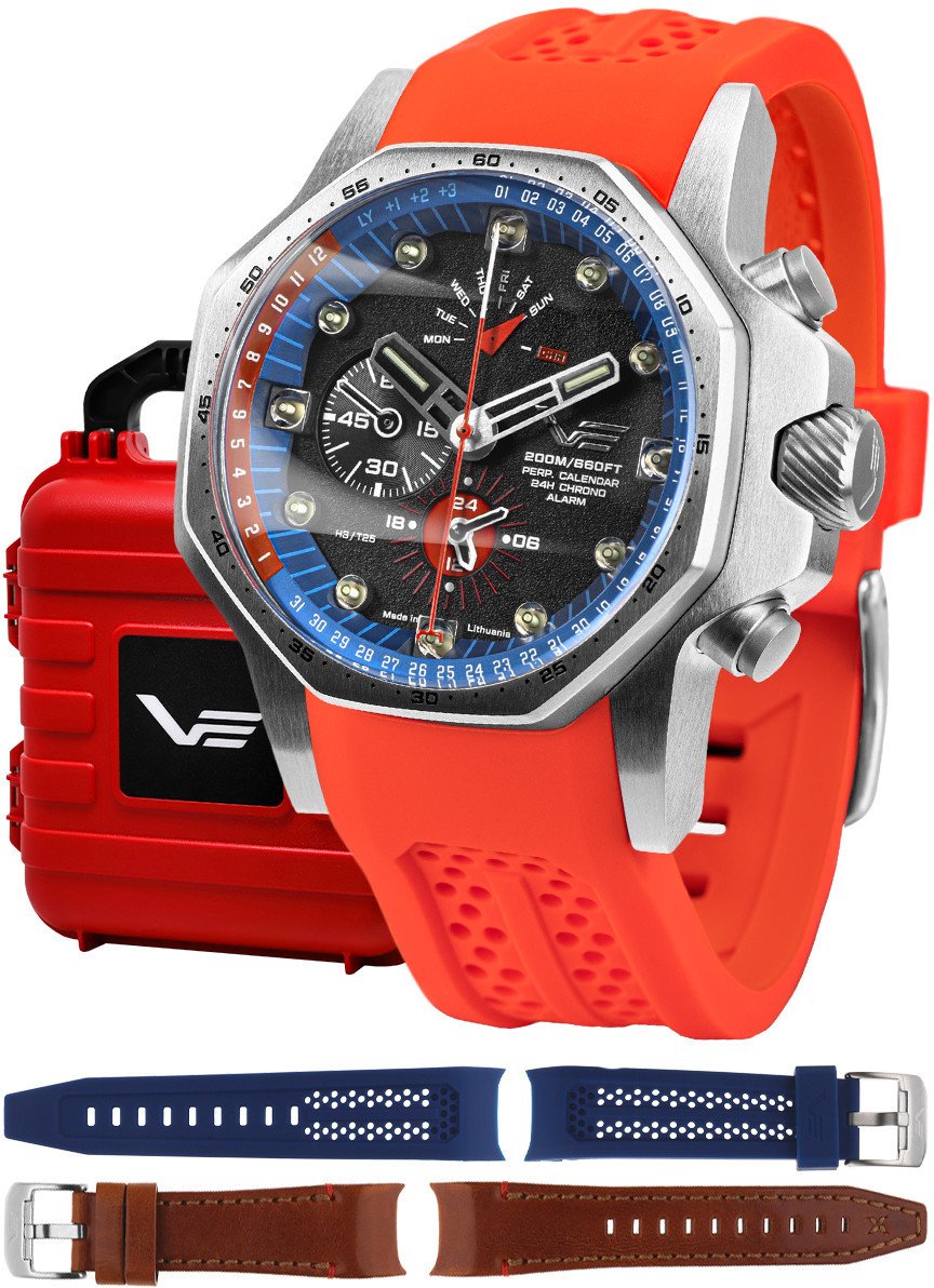 Zegarek Vostok Europe Zegarek męski Vostok Europe YM86-640A696SR czerwony