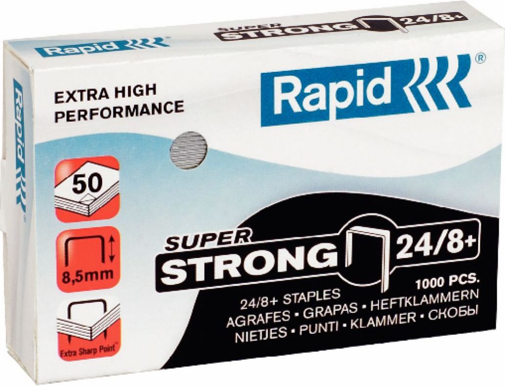 Esselte Zszywki Rapid Strong 24/8+, 1000szt. (24858500)