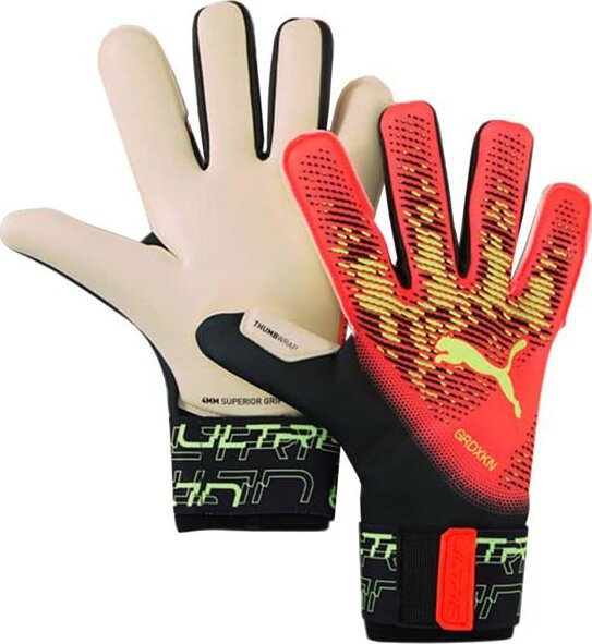 Puma Rękawice bramkarskie Ultra Grip 1 Hybrid pomarańczowo-czarne 41827 02 9,5