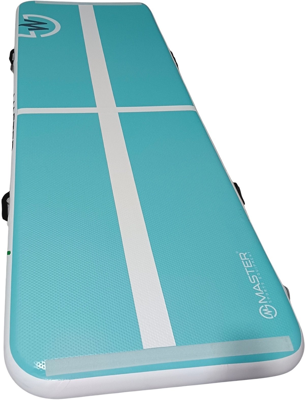 Master Airtrack ścieżka akrobatyczna 200 x 100 x 10 cm - Turkusowo-Biały (8592833012982)