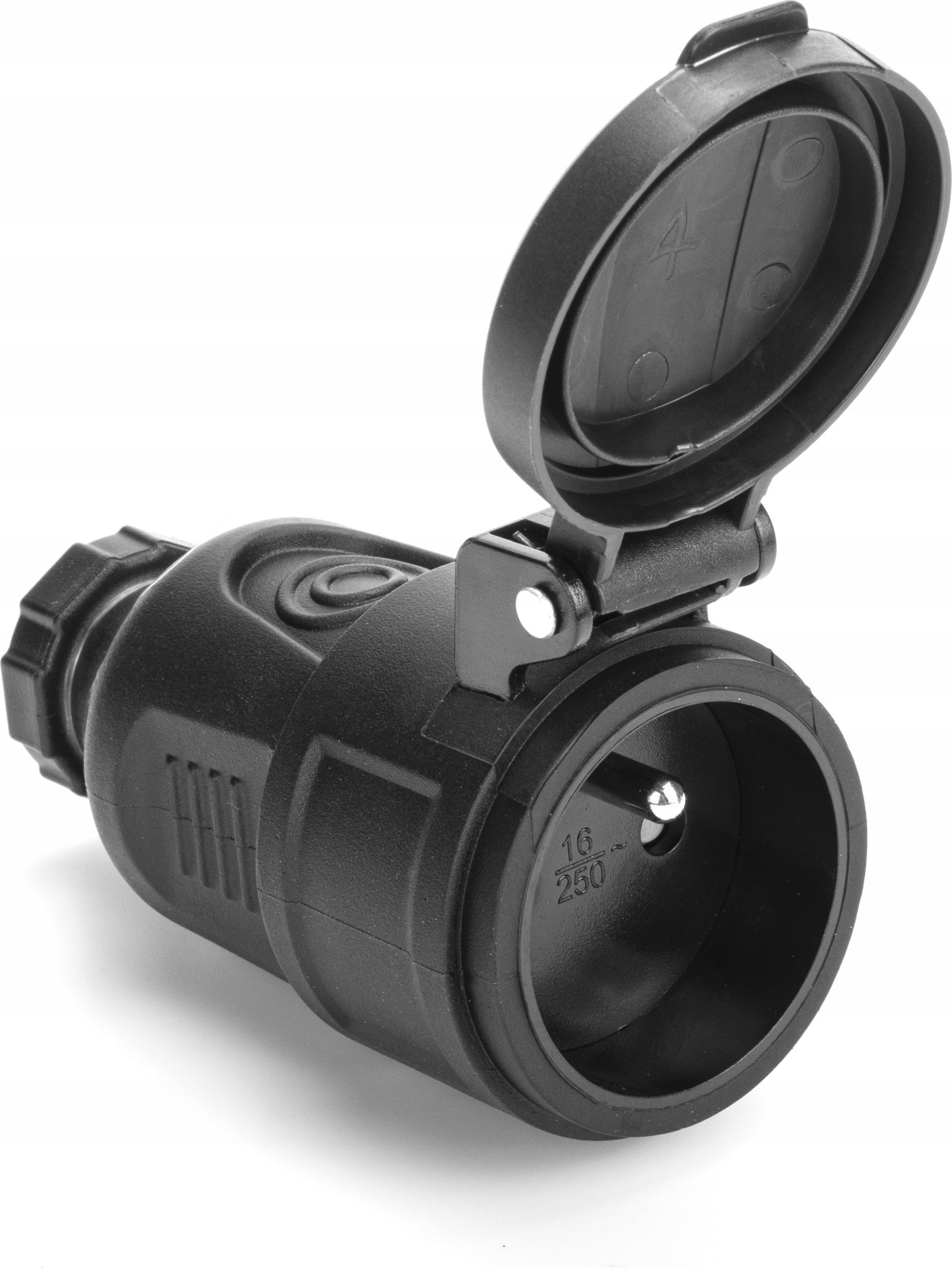 Gniazdo hermetyczne HAND PRO LINE PLASTROL IP44 2P+Z 16A czarna