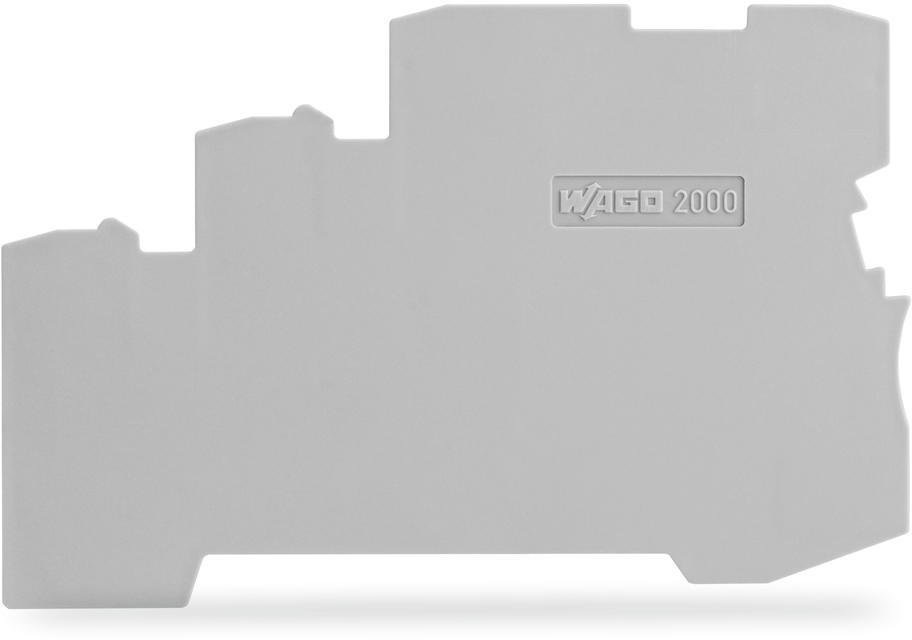 Agam Ścianka końcowa TOPJOBS szara wewnętrzna do złączek 3-przewodowych /25szt./ (2000-5391)