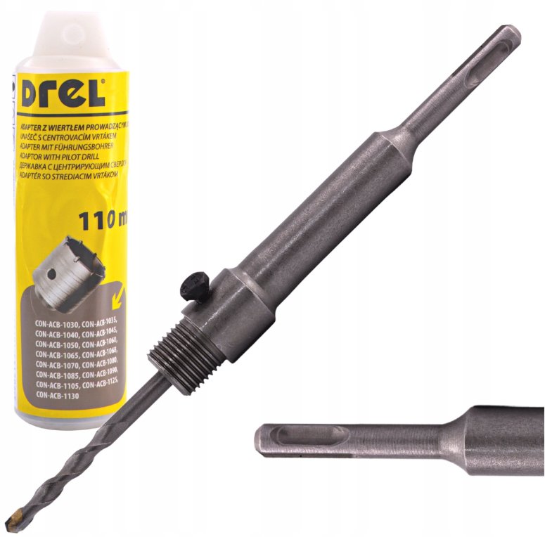 Drel DREL Adapter Do Otwornicy Koronki 110mm M22 SDS Plus Do Betonu