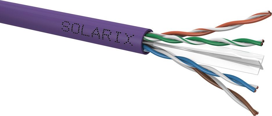 Solarix Kabel instalacyjny UTP Cat6 drut w pudełku 305m SXKD-6-UTP-LSOH