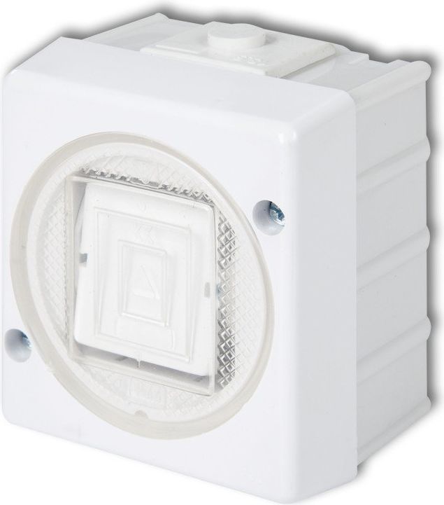 Karlik Łącznik hermetyczny jednobiegunowy SENIOR Karlik białe (WHS-1)