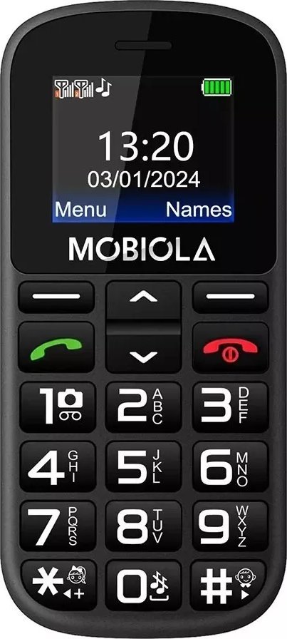 Telefon komórkowy Vega Mobiola MB200 Dual SIM Czarny