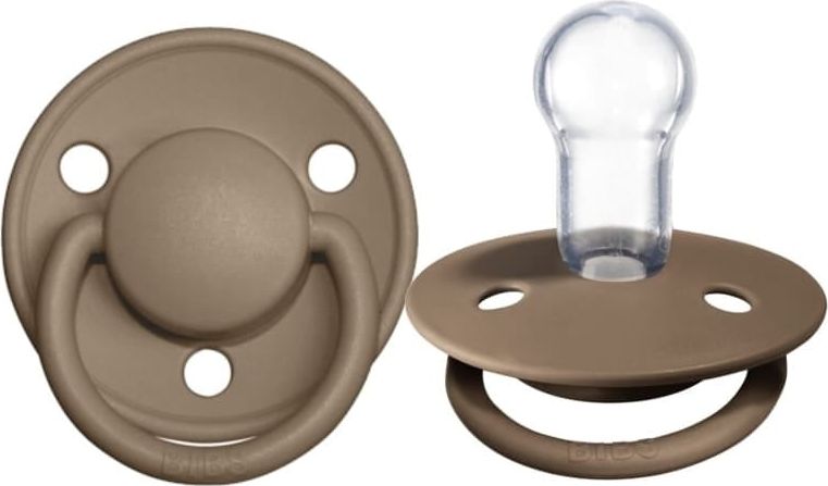 Zdjęcia - Smoczek Bibs De Lux  uspokajający silikonowy Dark Oak 0-36 m 