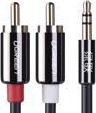 Kabel Ugreen Jack 3.5mm - RCA (Cinch) x2 3m czarny (10590)