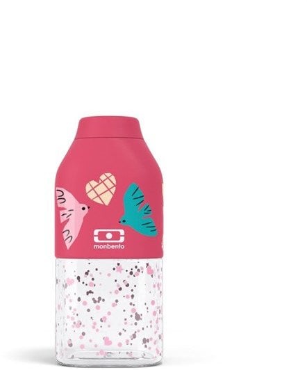 MB-Butelka Positive S Graphic Pink Birds