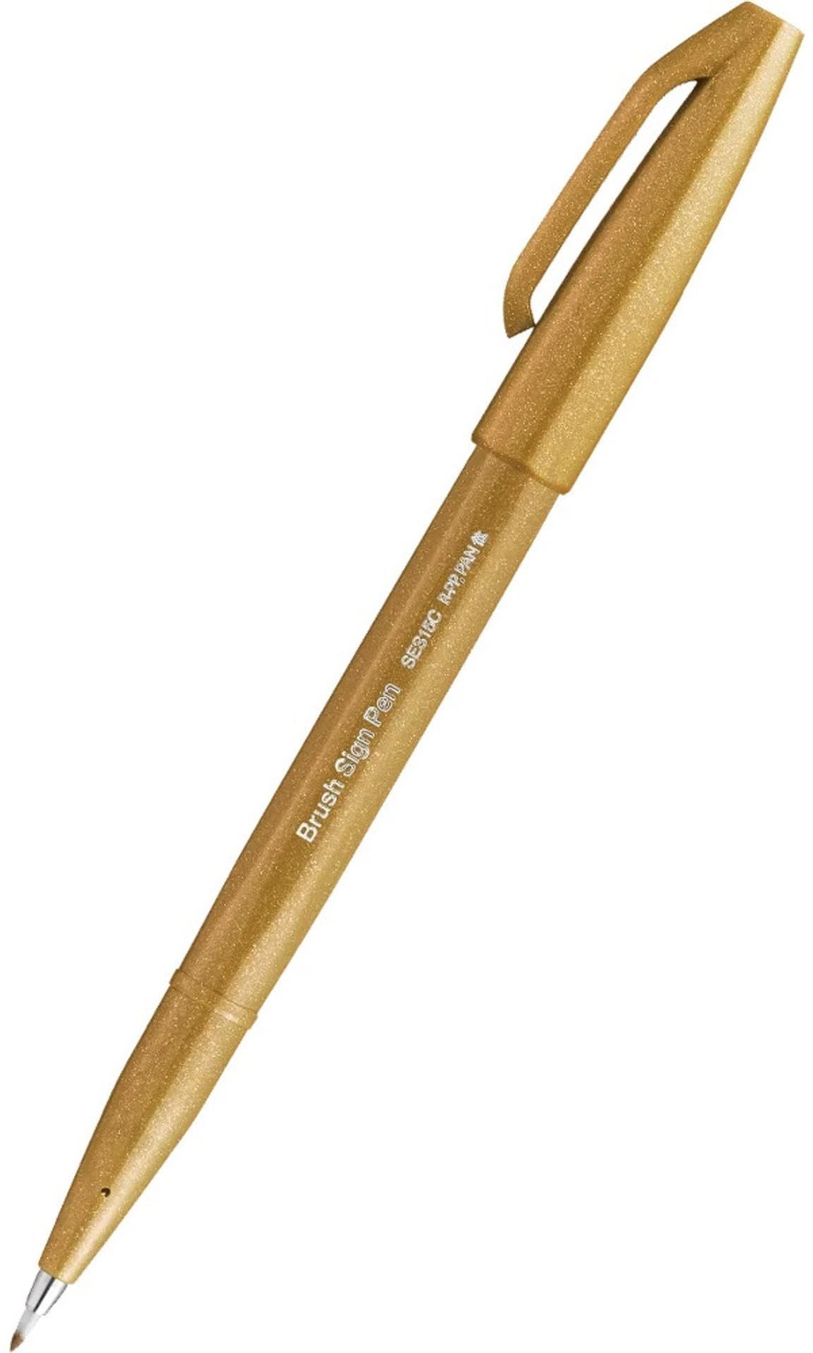 Pisak pędzelkowy Pentel Brush Sign Pen SES15C ciem