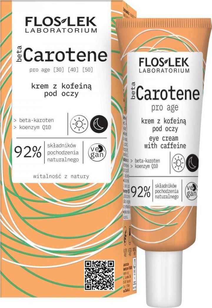 Floslek FLOSLEK_Beta Carotene Eye Cream With Caffeine krem pod oczy z kofeiną 30ml