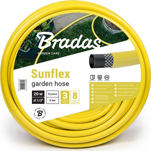 Bradas Wąż ogrodowy Sunflex 3 warstwowy 5/8" 20m WMS5/820 Bradas 1780