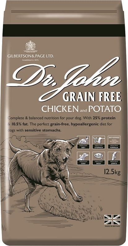 Фото - Корм для собак GILBERTSON&PAGE Dr John Grain Free Chicken Potato 12.5 kg