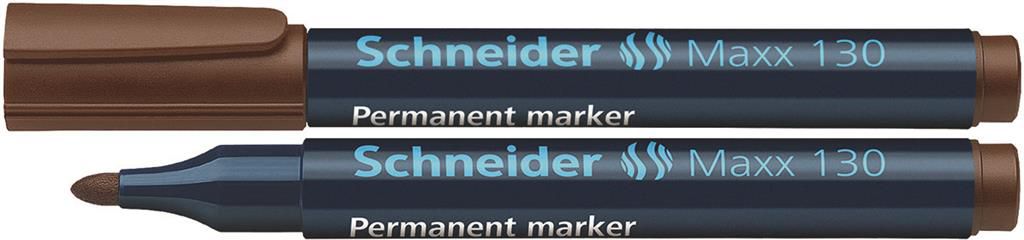Schneider Marker permanentny Maxx 130, okrągły, 1-3 mm, brązowy (4004675038159)
