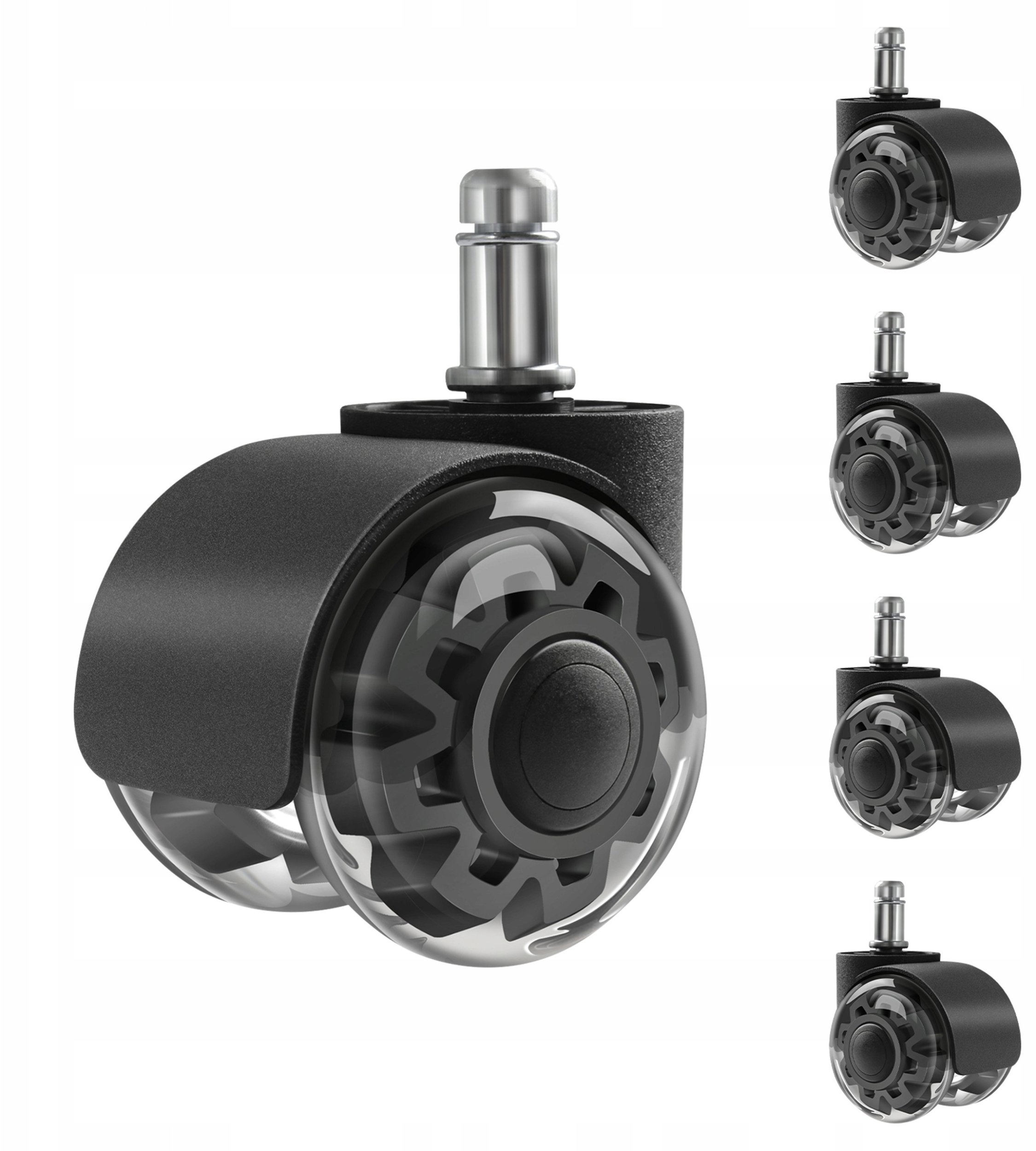 Mark Adler Kółka do fotela Wheels 3.0 Black (MA-WHEELS 3.0 BLACK)