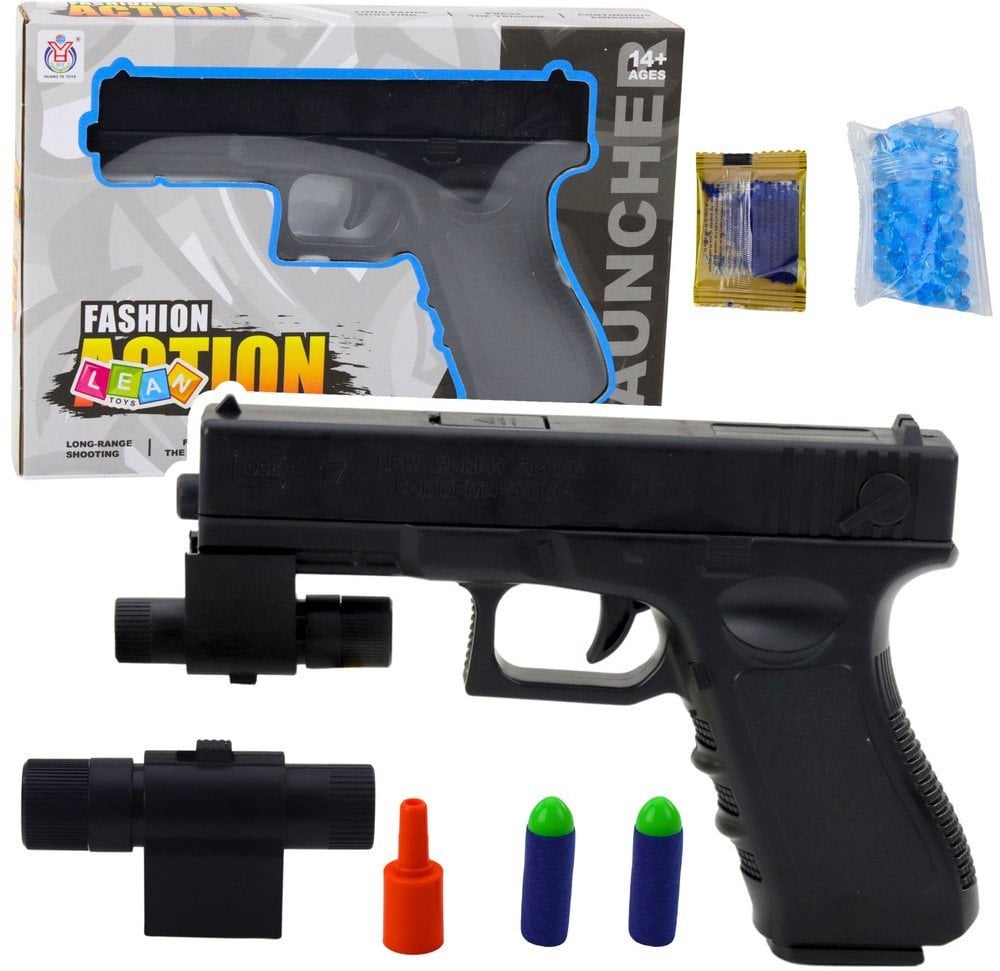 LeanToys Pistolet na kulki wodne z laserem 24264 54108
