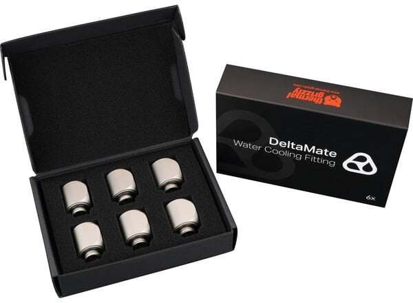 Thermal Grizzly DeltaMate Rotary - 90° Matt Nickel (6-Pack)