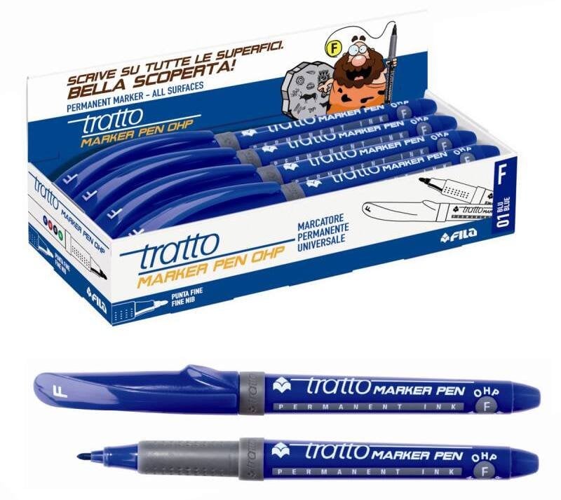 Lyra Tratto - Marker permanentny F-2,2 mm Niebieski / 806801