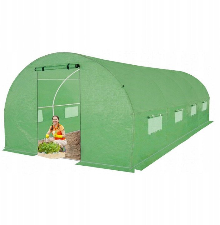 4iQ Group Tunel foliowy szklarnia 2,5x4m Zielony rurki 19mm siatka PE 10m2