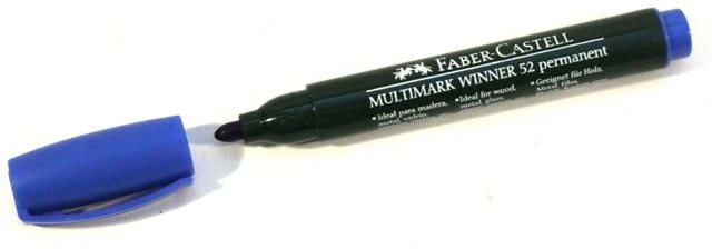 Faber-Castell Marker wodoodporny okrągła końcówka niebieski