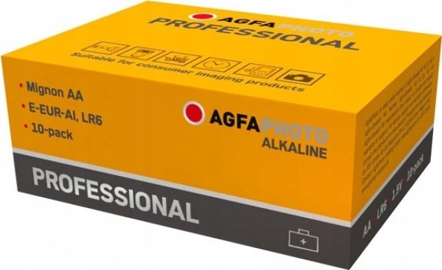 AgfaPhoto Bateria Alkaliczna Profesjonalna -AA Mignon 10szt.