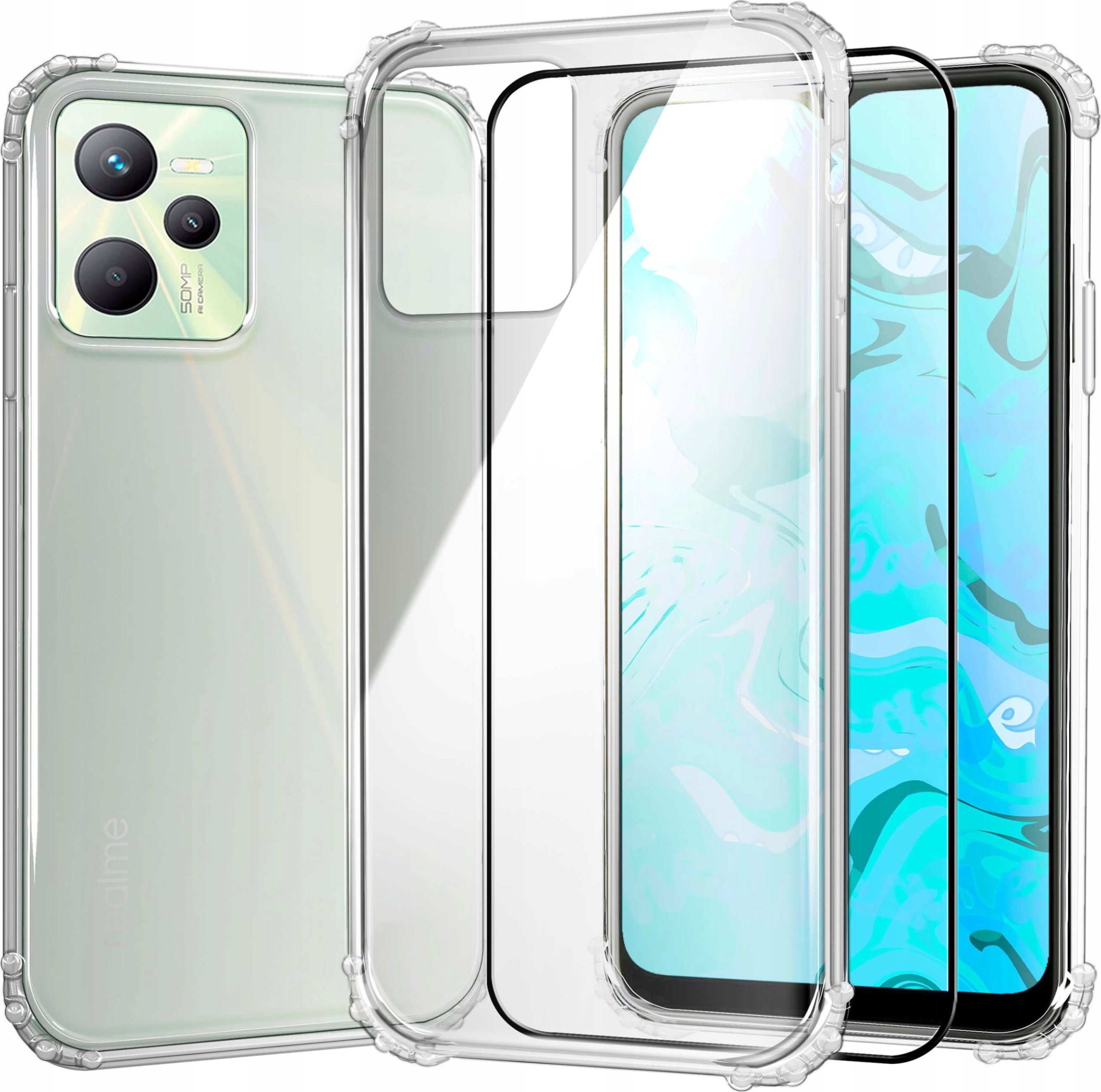 Hello Case ETUI PANCERNE DO REALME C35 | CASE SILIKON GUMOWE SLIM ANTI SHOCK SZKŁO