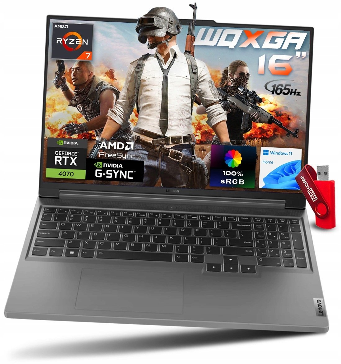 Lenovo Legion Slim 5 16AHP9 Ryzen 7 8845HS / 16 GB / 512 GB / W11 (83DH004SMB)