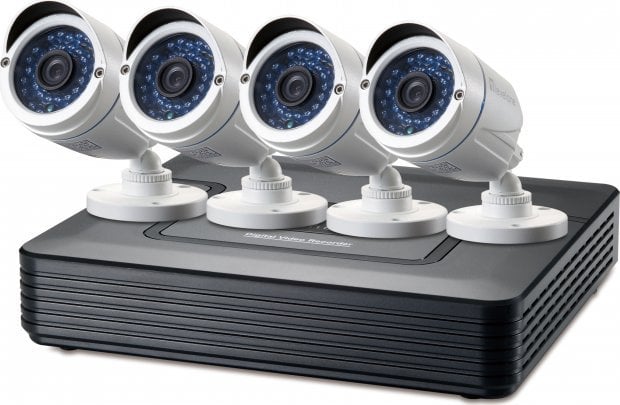 Kamera IP LevelOne LevelOne IPCam 8-Kanal Fix Out H.264 IR 4xCam inkl.