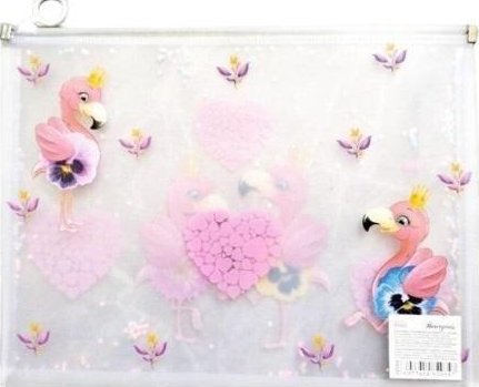 Fresh Teczka A4+ z plastikowym suwakiem Flamingi FRESH