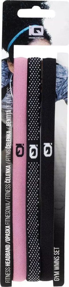 IQ Damska opaska na głowę włosy treningowa IQ Gym Wmns Set 3szt