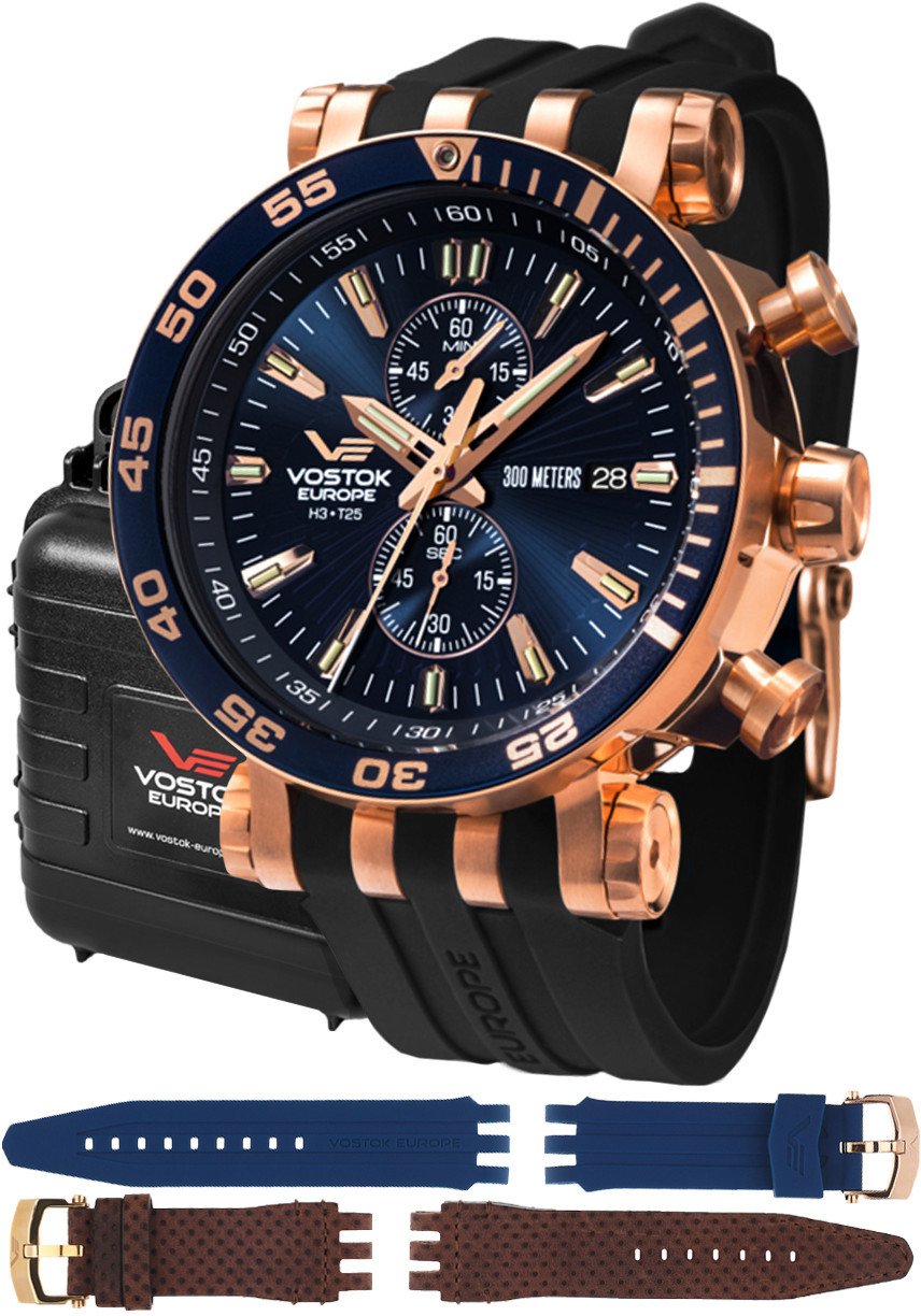 Zegarek Vostok Europe Zegarek męski Vostok Europe VK61-575B590SB czarny