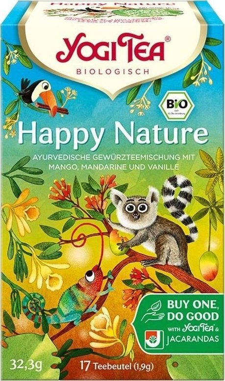 Yogi Tea Herbata korzenno-owocowa Szczęśliwa Natura 17 saszetekl