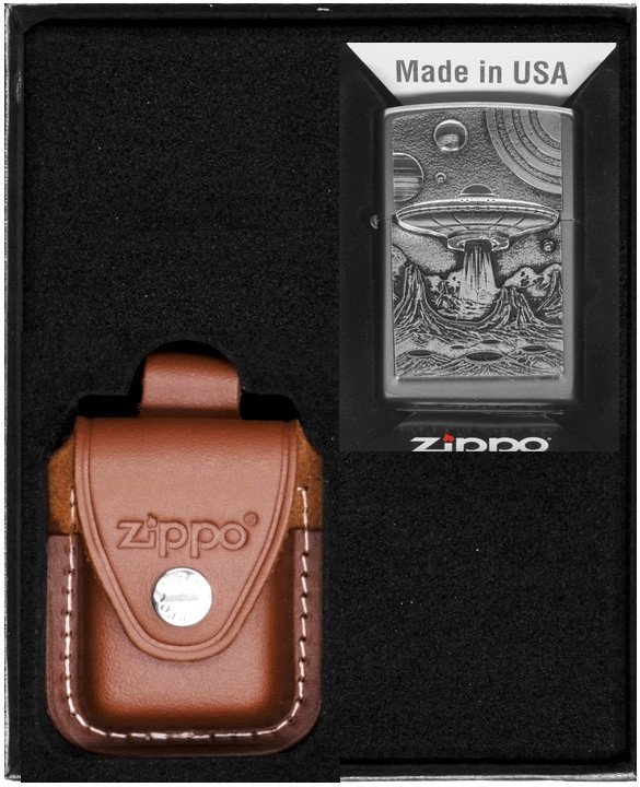 Zestaw ZIPPO Zapalniczka ALIEN LIVE Prezentowy No4