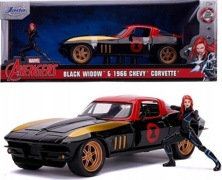 Zdjęcia - Auto dla dzieci Jada Marvel Avengers Corvette 1966 Chevy 1:24 