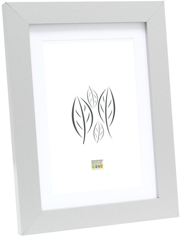 Ramka Deknudt S66KD1 P1 30x30 drewno srebrny z passepartout