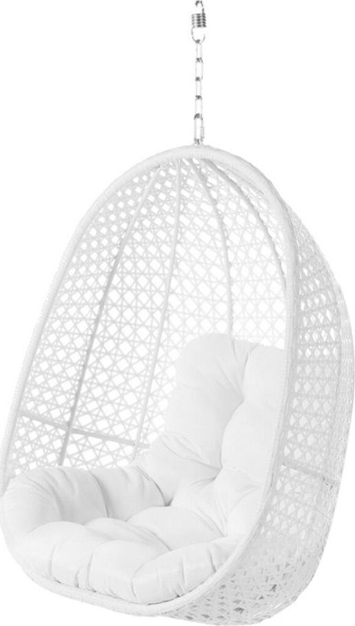 Zdjęcia - Huśtawka ogrodowa Dido BigBuy Garden Fotel wiszący ogrodowy  Biały 81 x 64 x 111,5 cm 