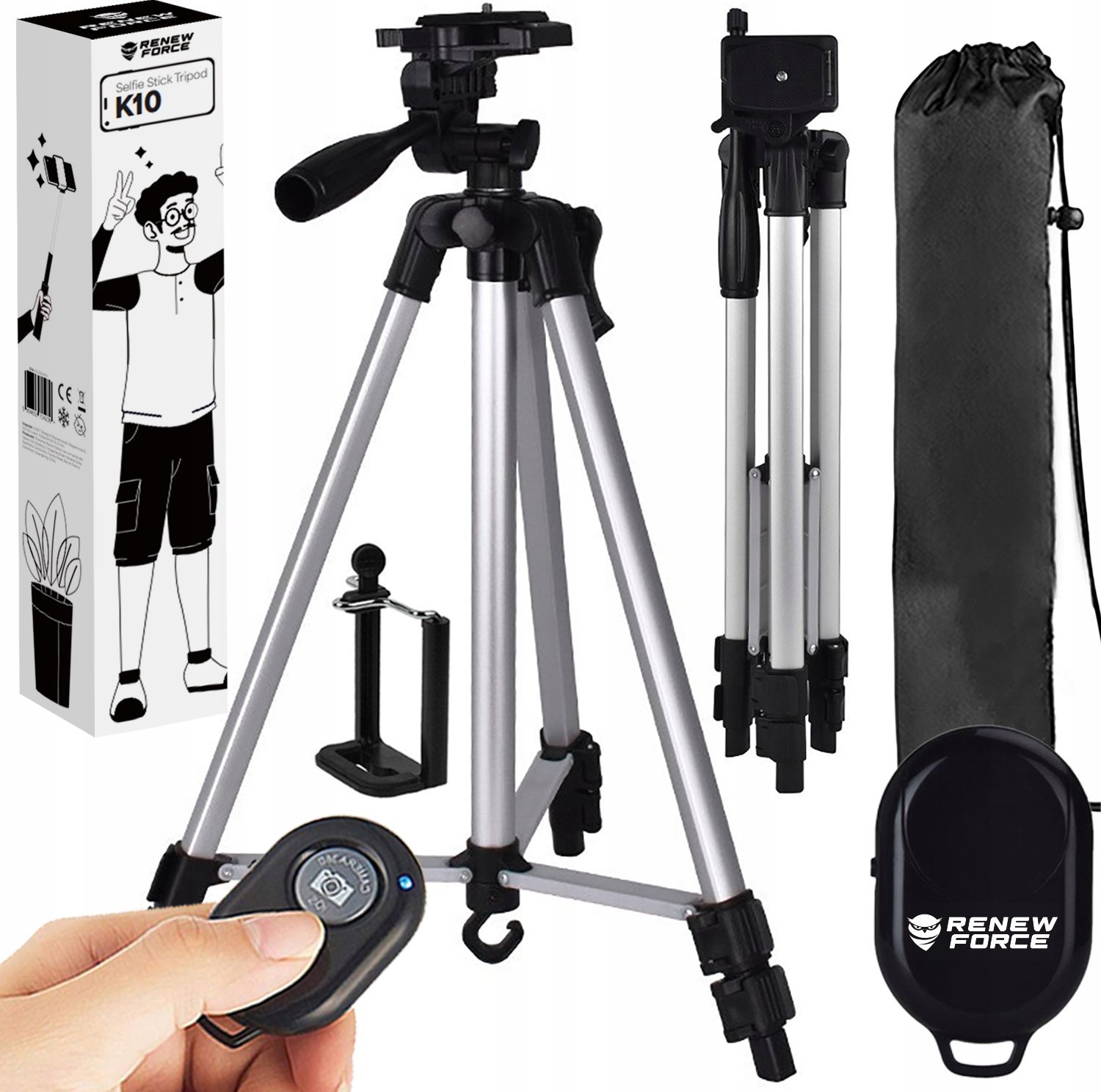 Statyw Manfrotto STATYW 133cm SREBRNY 1 K10+