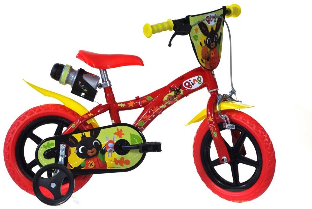 Kubisport Rowerek dziecięcy 12 cali Królik Bing kółka boczne wolnobieg Dino Bikes (Kub_05-CSK5123K/B...